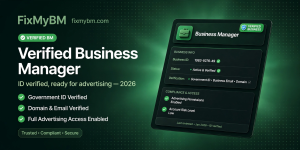 Facebook Verified Business Manager (ID Verified) — USA