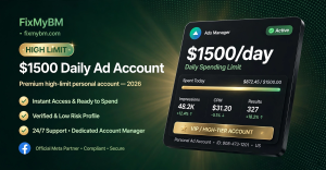 $1500 Daily Limit Personal Ad Account